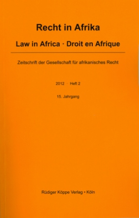 Recht in Afrika · Law in Africa · Droit en Afrique